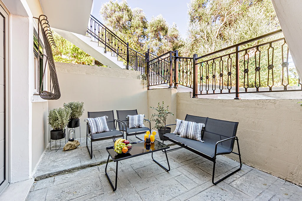 Dalia Luxury Apartment Korfu – Wohnzimmer Einblick